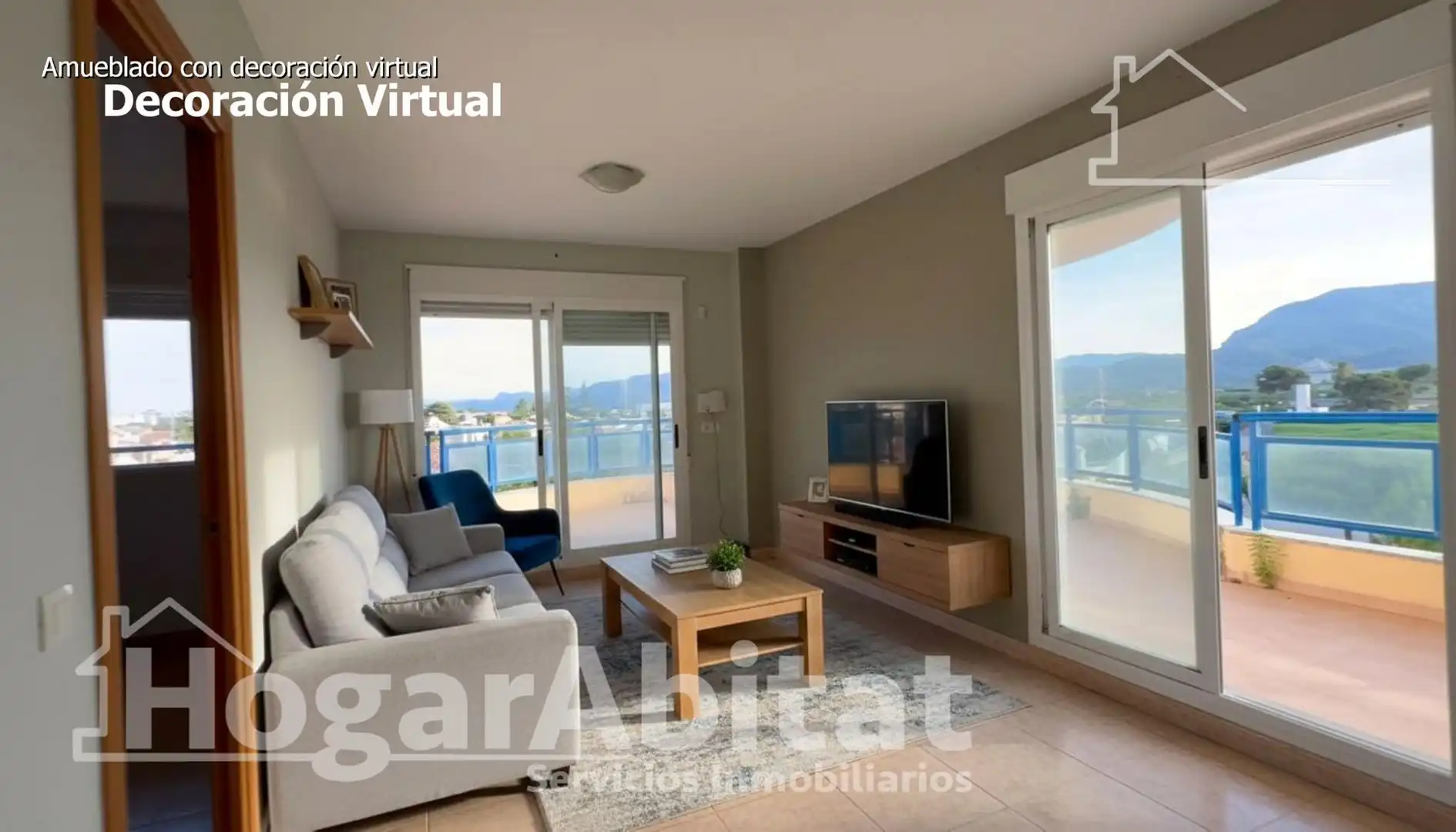 Sala d'estar de Apartament en venda en Tavernes de la Valldigna amb Terrassa, Traster i Balcó