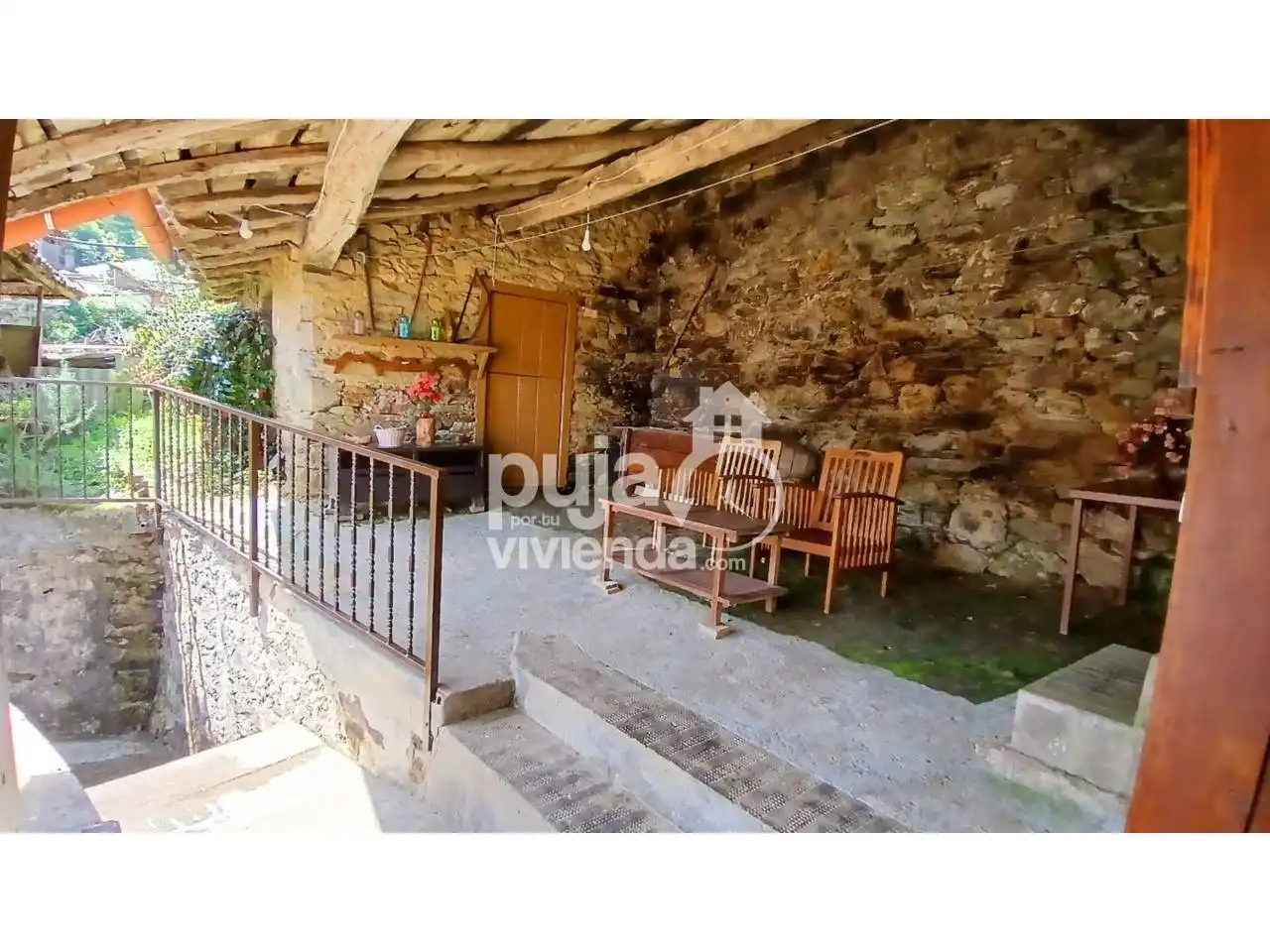 Terraza de Casa o chalet en venta en Tineo con Jardín privado, Terraza y Amueblado