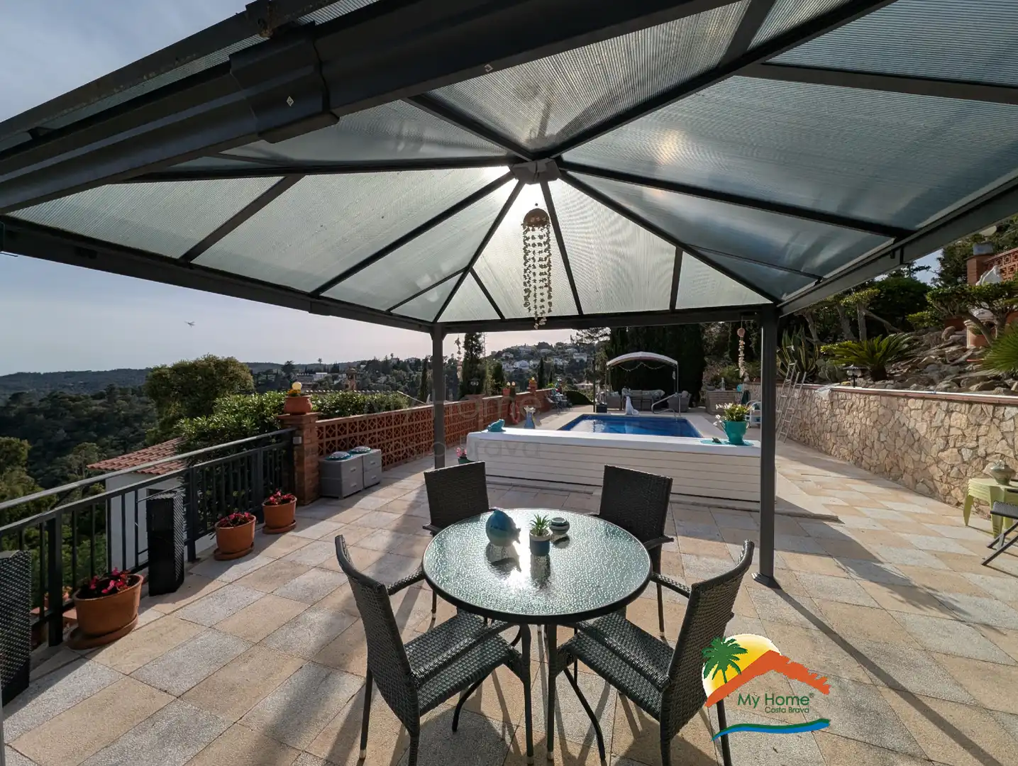 Terrassa de Casa o xalet en venda en Lloret de Mar amb Jardí privat, Terrassa i Piscina