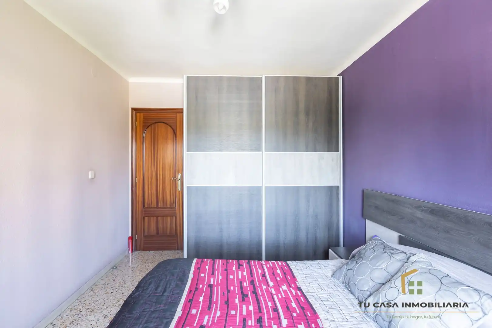 Schlafzimmer von Wohnung zum Verkauf in Badalona mit Klimaanlage, Heizung und Möbliert
