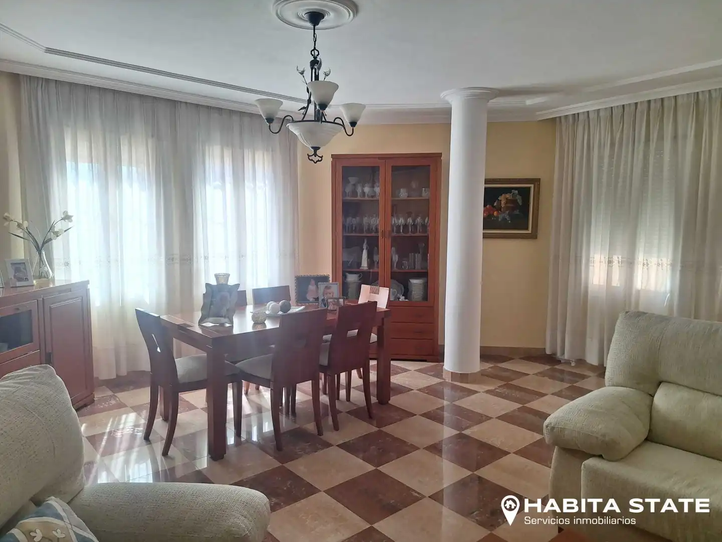 Menjador de Casa o xalet en venda en Huércal de Almería amb Aire condicionat, Calefacció i Jardí privat