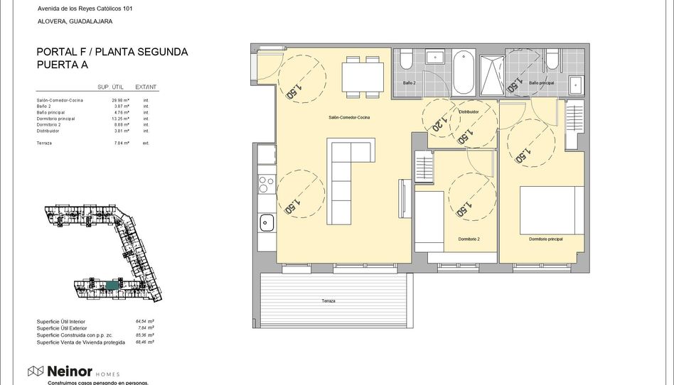 Foto 1 de Piso en venta en Avenida Camino las Fuentes, Alovera, Guadalajara