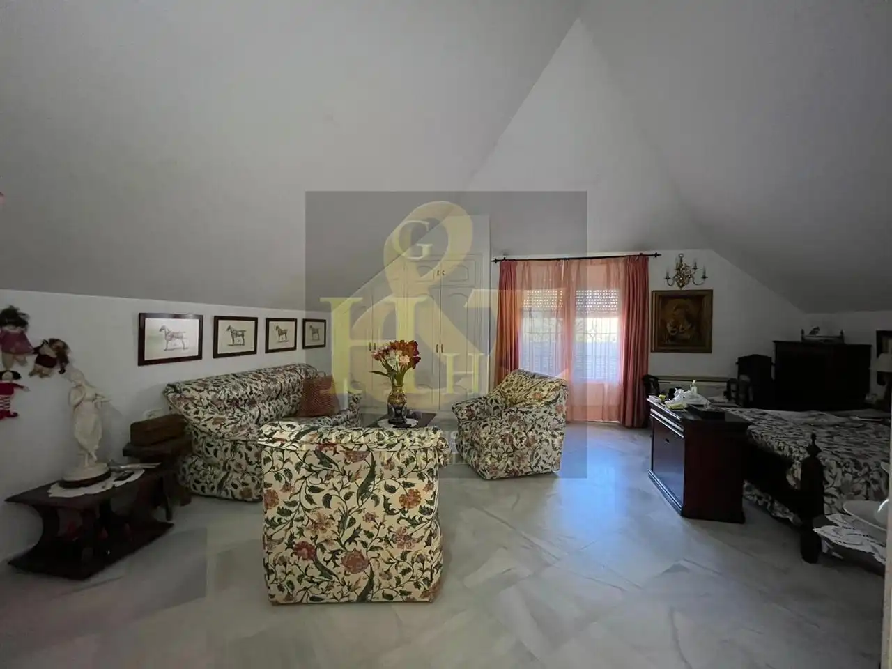 Living room of Houses for sale in Sanlúcar de Barrameda  with Air Conditioner, Private garden and Terrace