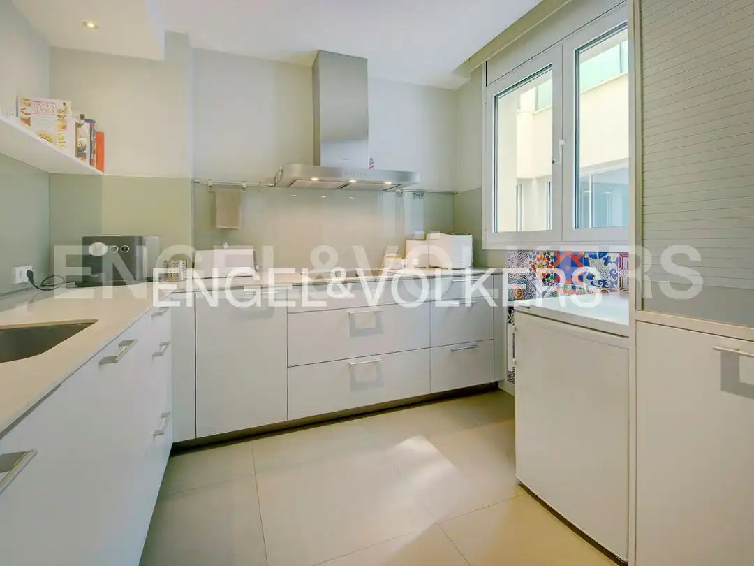 Kitchen of Flat for rent in Barcelona  with Air Conditioner, Heating and Parquet flooring