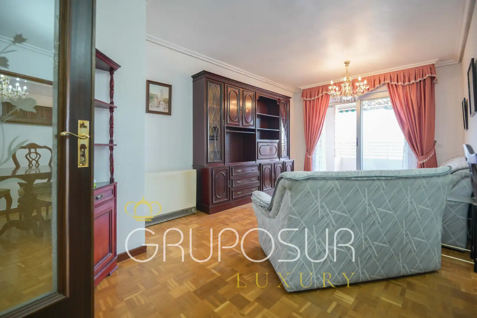 Wohnzimmer von Wohnung zum Verkauf in Valladolid mit Heizung, Privatgarten und Parkett