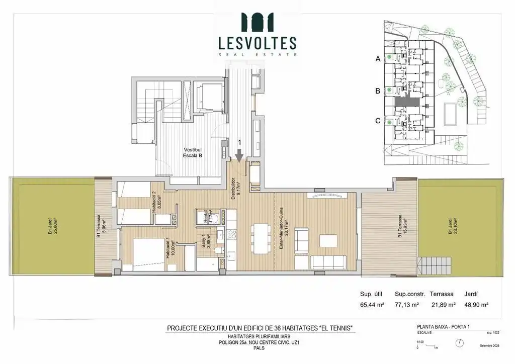 Piso con terraza en venta en Polígon 25a NOU CENTRE CÍVIC S/N, imagen 13