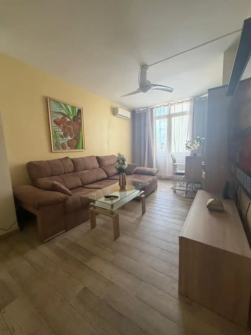 Sala de estar de Piso de alquiler en Torremolinos con Aire acondicionado y Amueblado