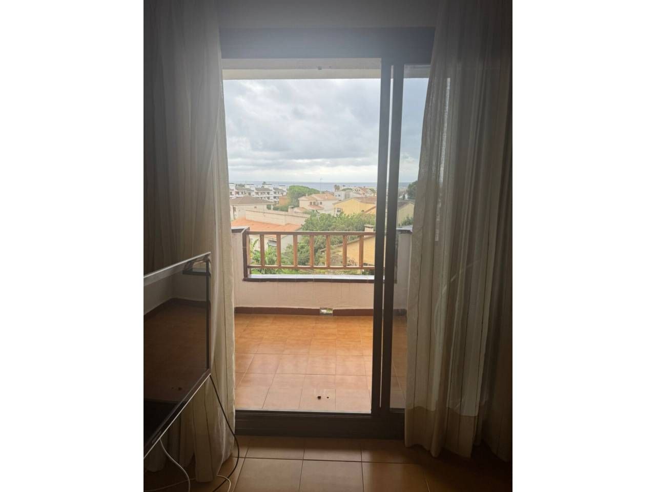 Schlafzimmer von Wohnung miete in El Vendrell mit Heizung, Möbliert und Balkon