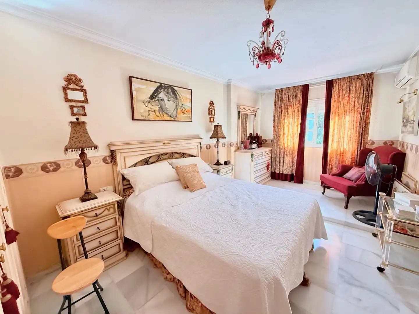 Habitación de Casa adosada en venta en Mijas con Aire acondicionado, Jardín privado y Terraza