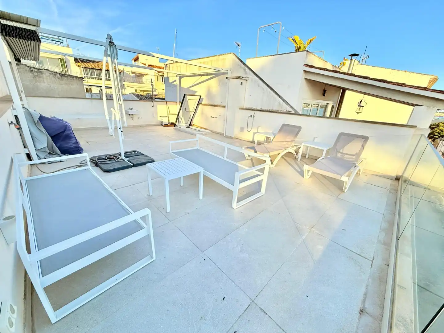 Terrasse von Einfamilien-Reihenhaus zur Miete in Felanitx mit Klimaanlage, Heizung und Terrasse