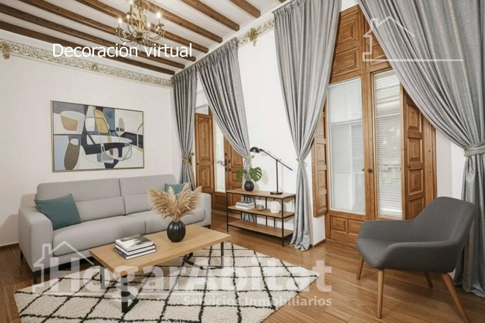 Sala d'estar de Casa o xalet en venda en Pego amb Terrassa, Traster i Moblat