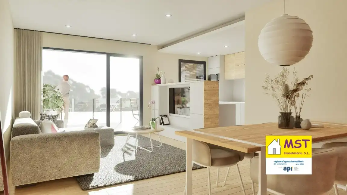 Sala de estar de Piso en venta en Sant Fruitós de Bages con Aire acondicionado, Calefacción y Terraza