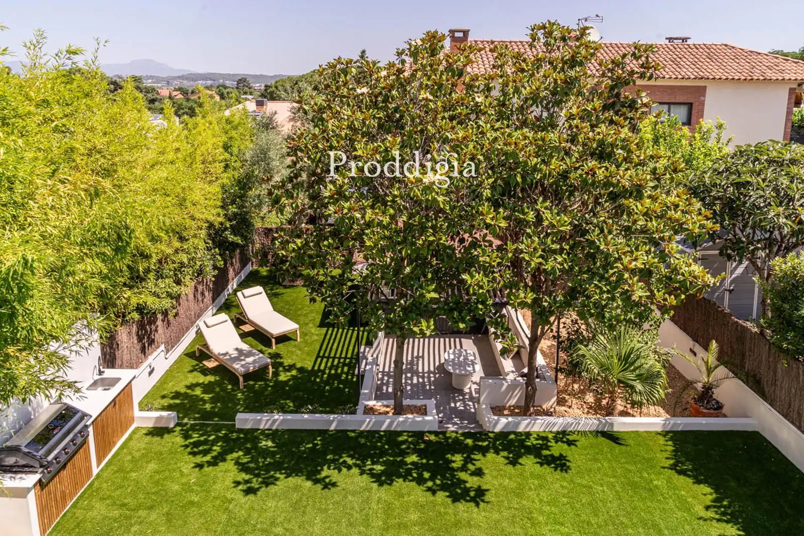 Garden of Houses for rent in Sant Cugat del Vallès  with Air Conditioner, Swimming Pool and Alarm