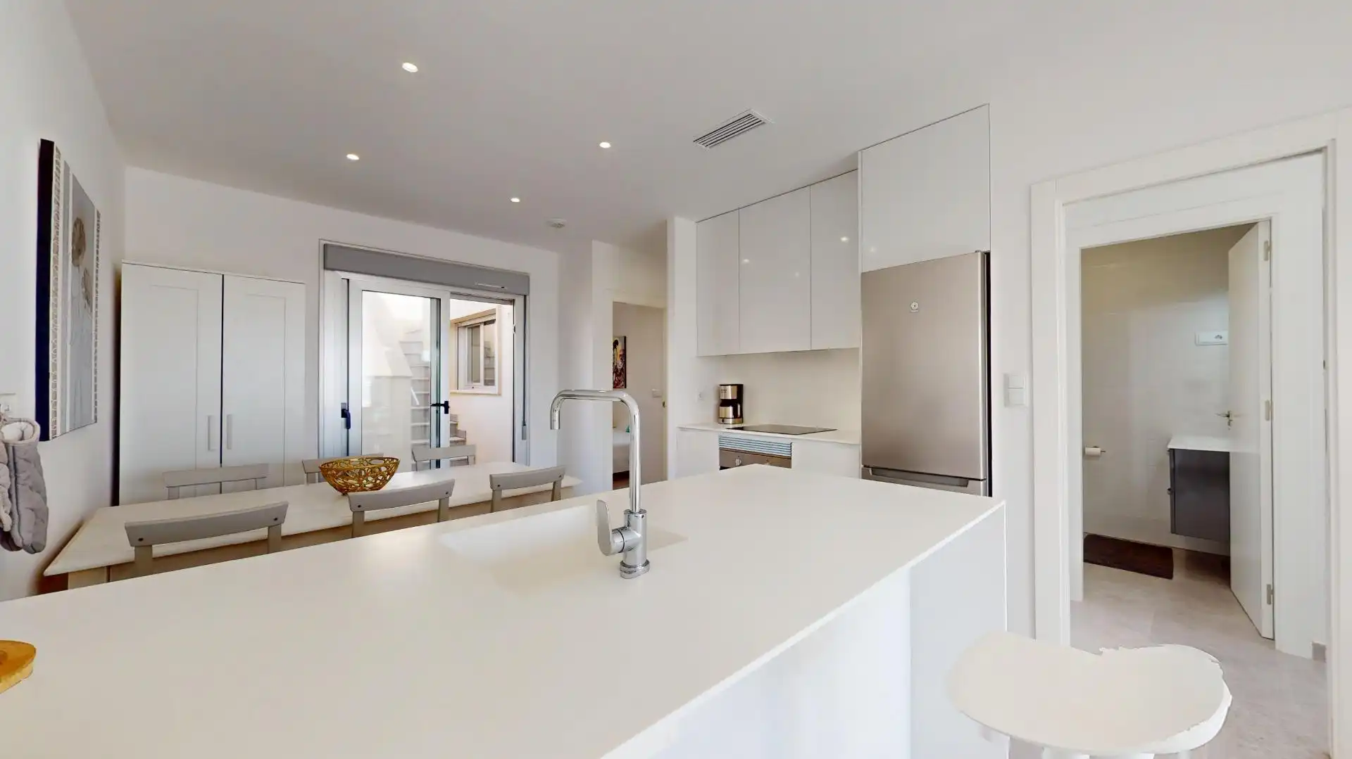 Kitchen of Apartments for sale in Pilar de la Horadada  with Private garden, Terrace and Balcony