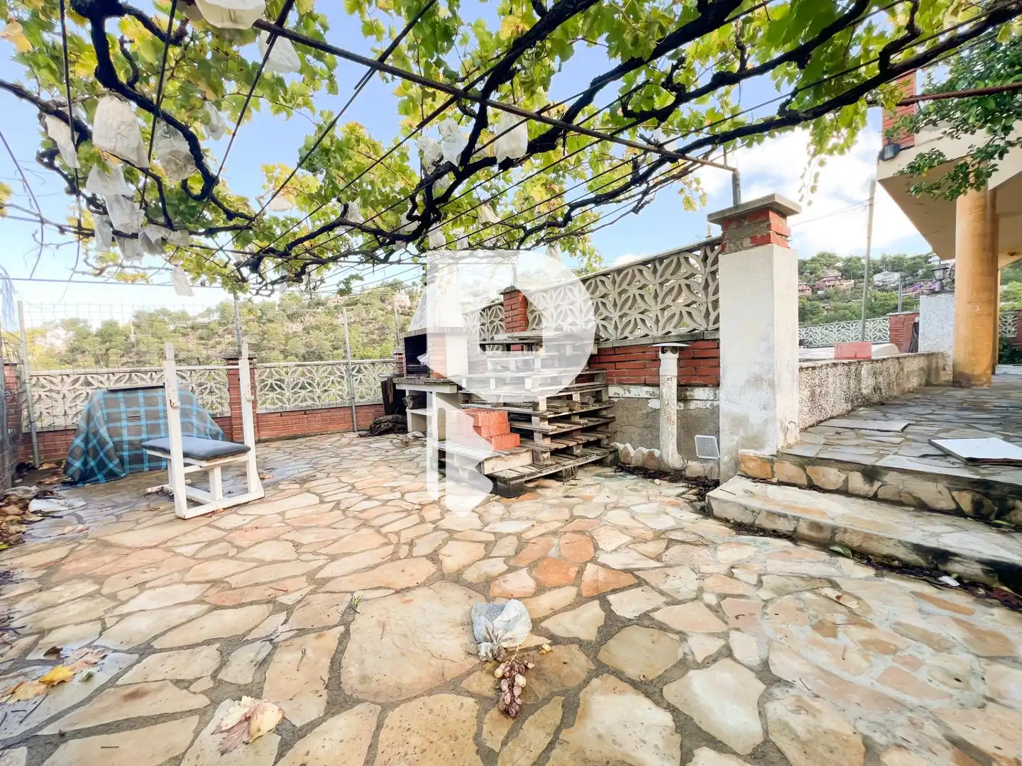 Terrassa de Casa o xalet en venda en Vallirana amb Aire condicionat, Calefacció i Jardí privat