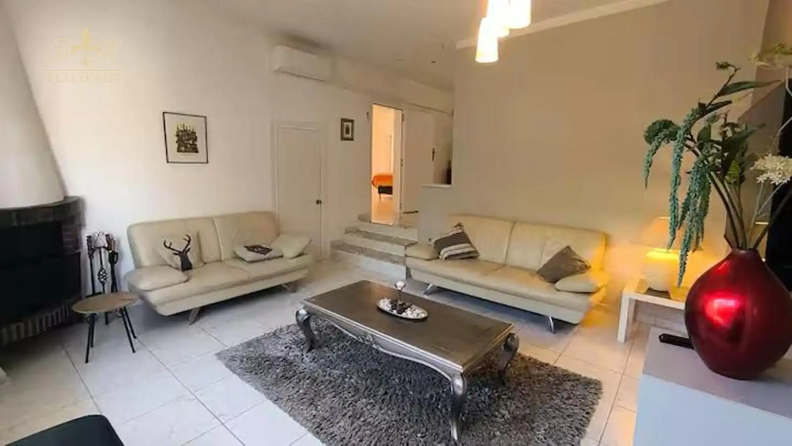 Wohnzimmer von Haus oder Chalet zur Miete in L'Alfàs del Pi mit Klimaanlage, Terrasse und Schwimmbad