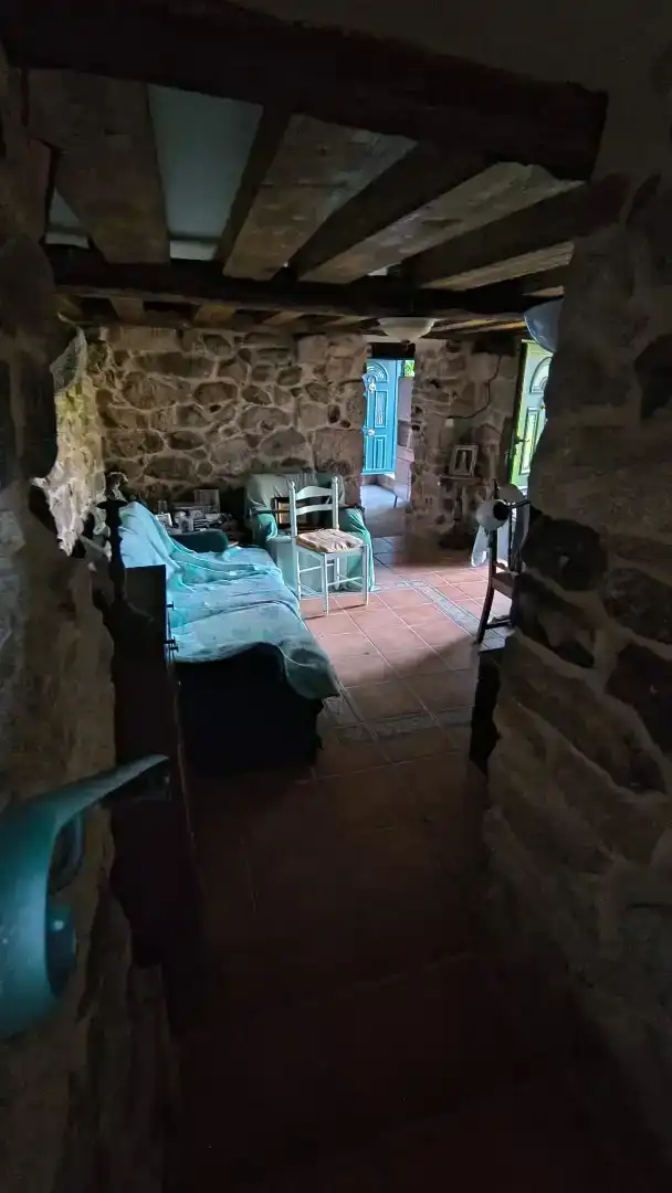 Sala de estar de Piso en venta en A Cañiza   con Calefacción, Jardín privado y Terraza