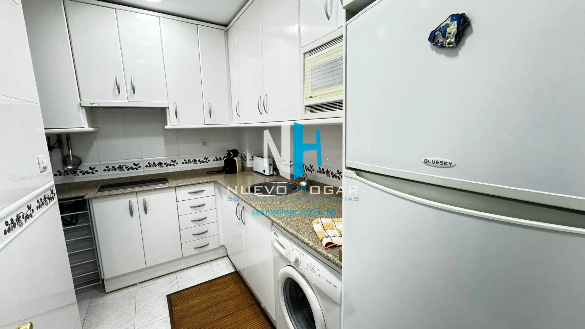 Cocina de Apartamento en venta en Benicasim / Benicàssim con Terraza, Amueblado y Lavadora
