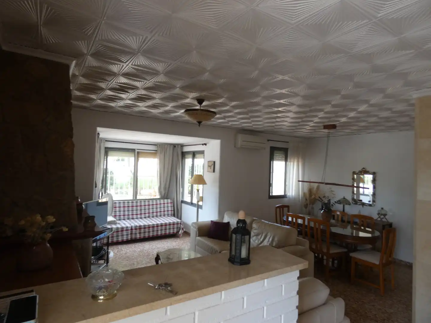 Sala de estar de Casa o chalet en venta en Godelleta con Aire acondicionado, Jardín privado y Terraza