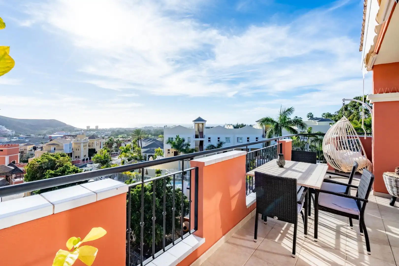 Terrassa de Apartament de lloguer en Arona amb Jardí privat, Terrassa i Moblat