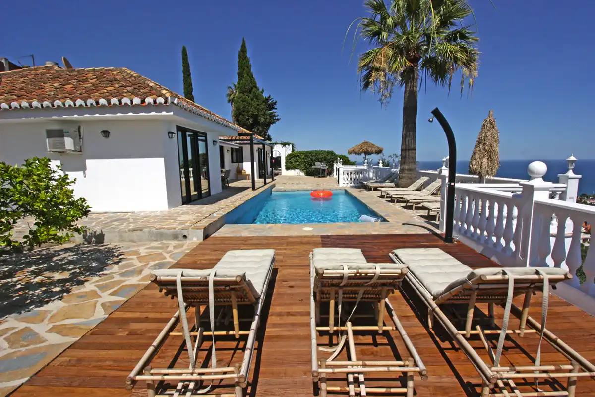 Terraza de Casa o chalet en venta en Benalmádena con Aire acondicionado, Calefacción y Jardín privado