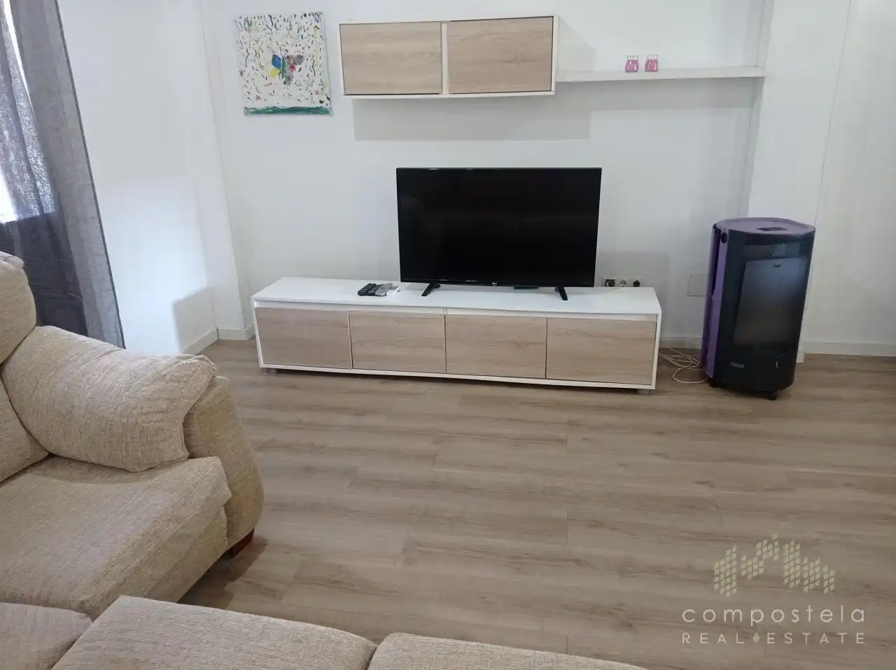 Sala de estar de Casa o chalet de alquiler en Campo Lameiro con Jardín privado y Amueblado