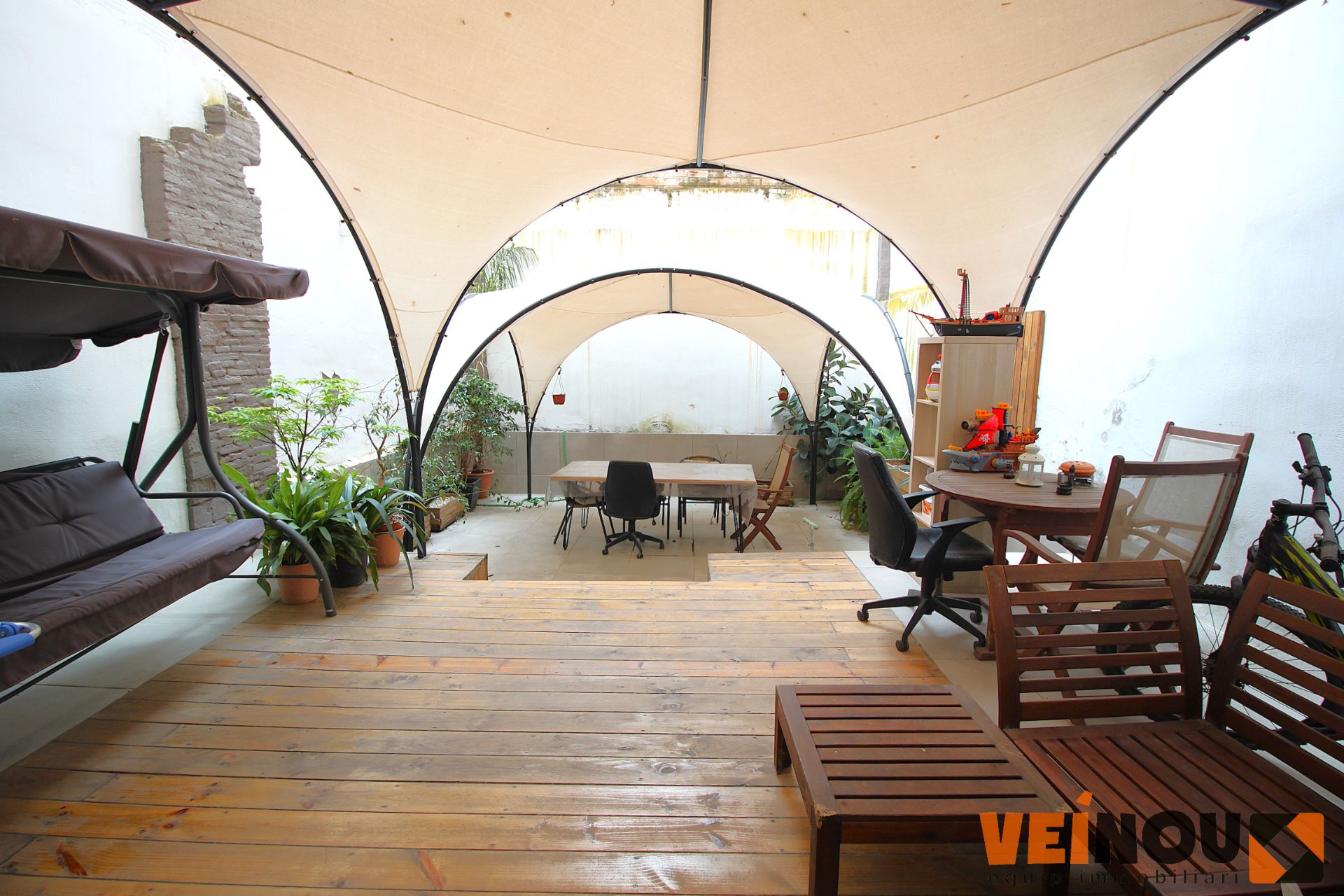 Terrace of Planta baja for sale in  Barcelona Capital  with Air Conditioner and Parquet flooring