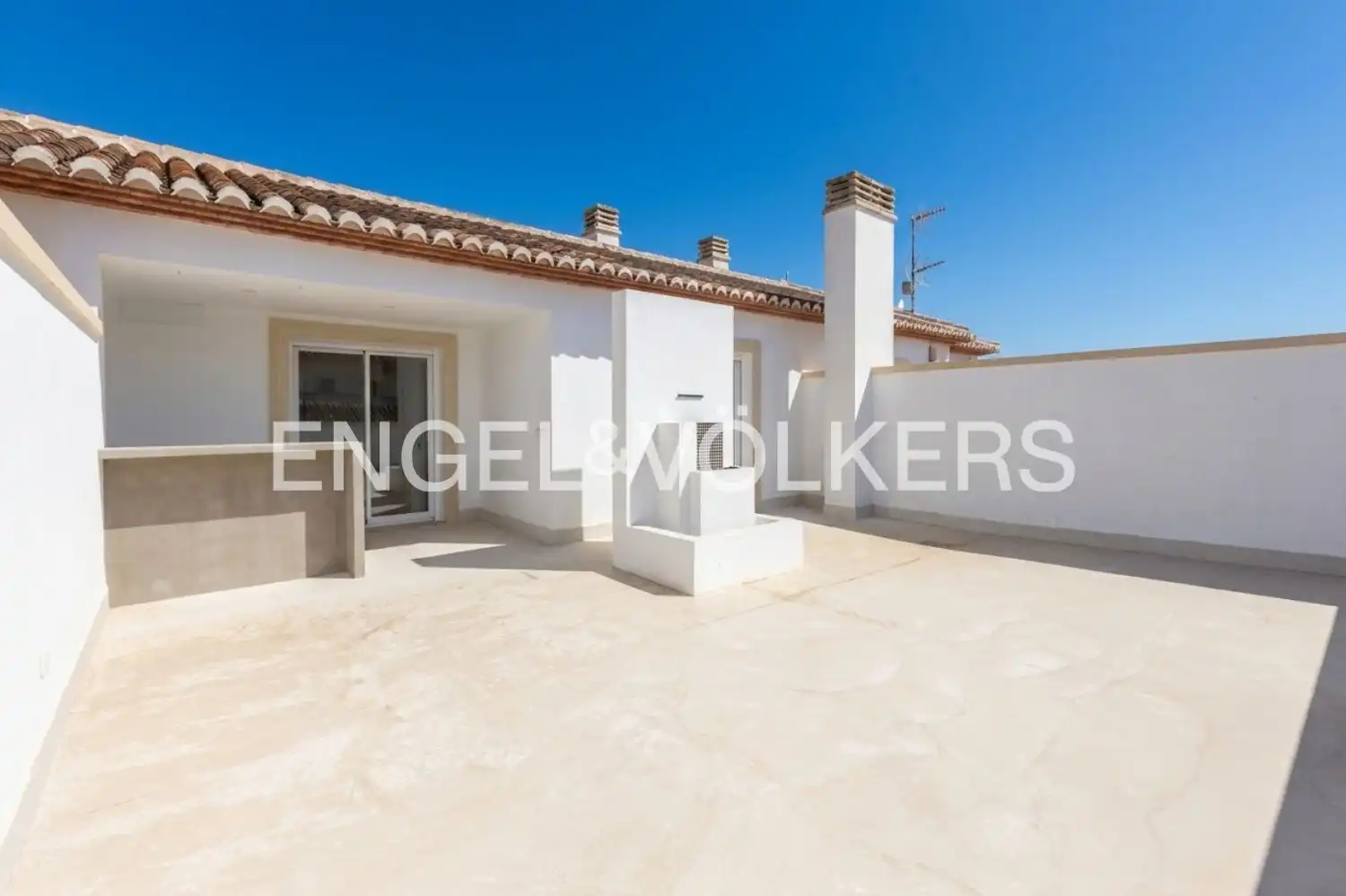 Terrasse von Wohnung zum Verkauf in Jávea / Xàbia mit Klimaanlage, Heizung und Schwimmbad