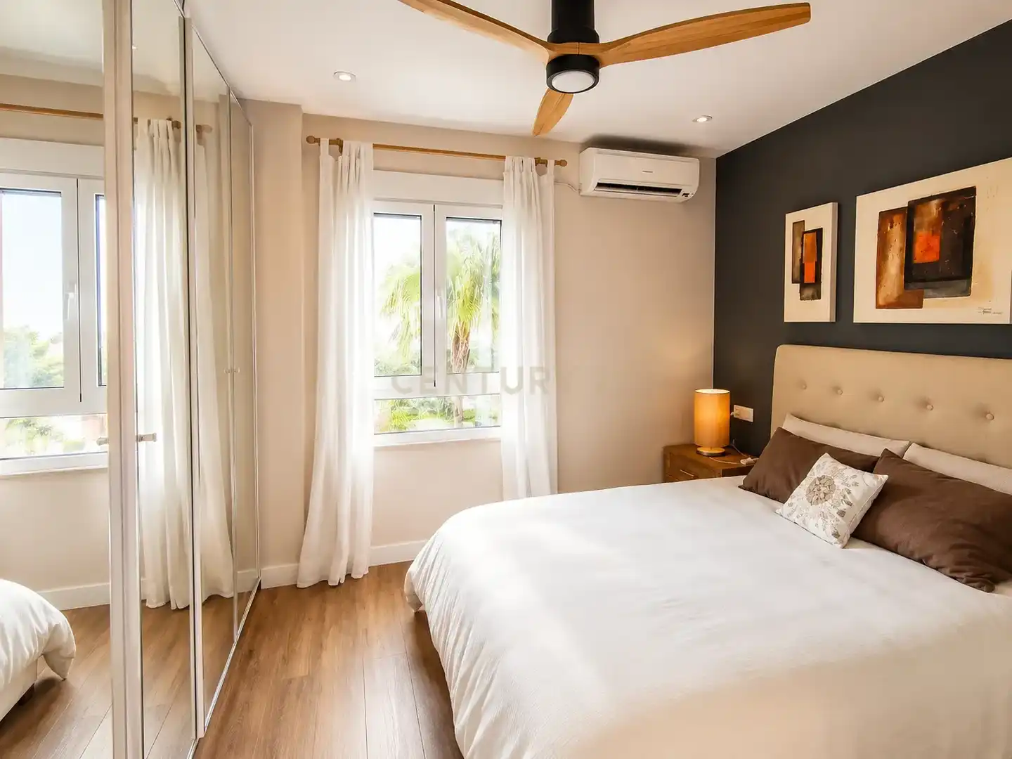 Schlafzimmer von Wohnungen zum Verkauf in Málaga mit Klimaanlage, Privatgarten und Abstellraum