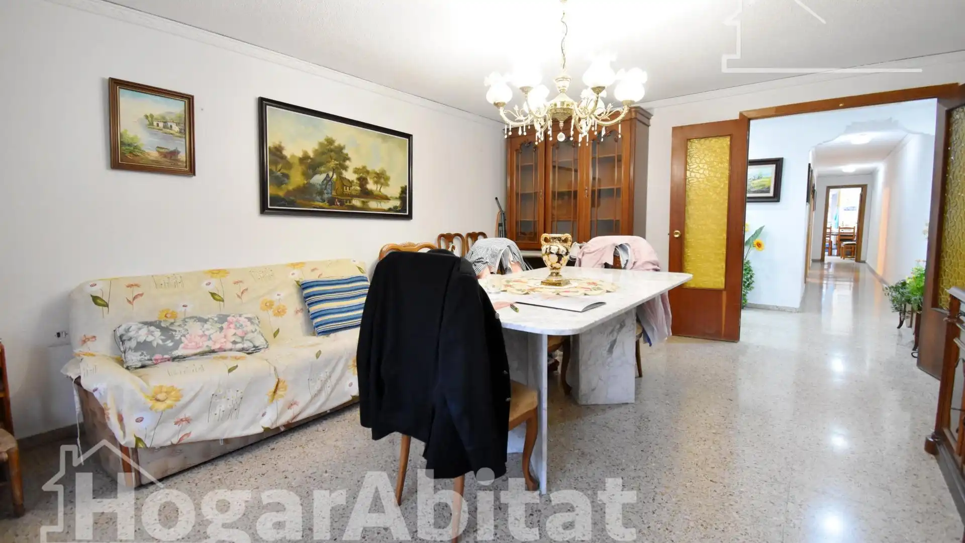 Dining room of Flat for sale in Gandia  with Air Conditioner, Terrace and Storage room