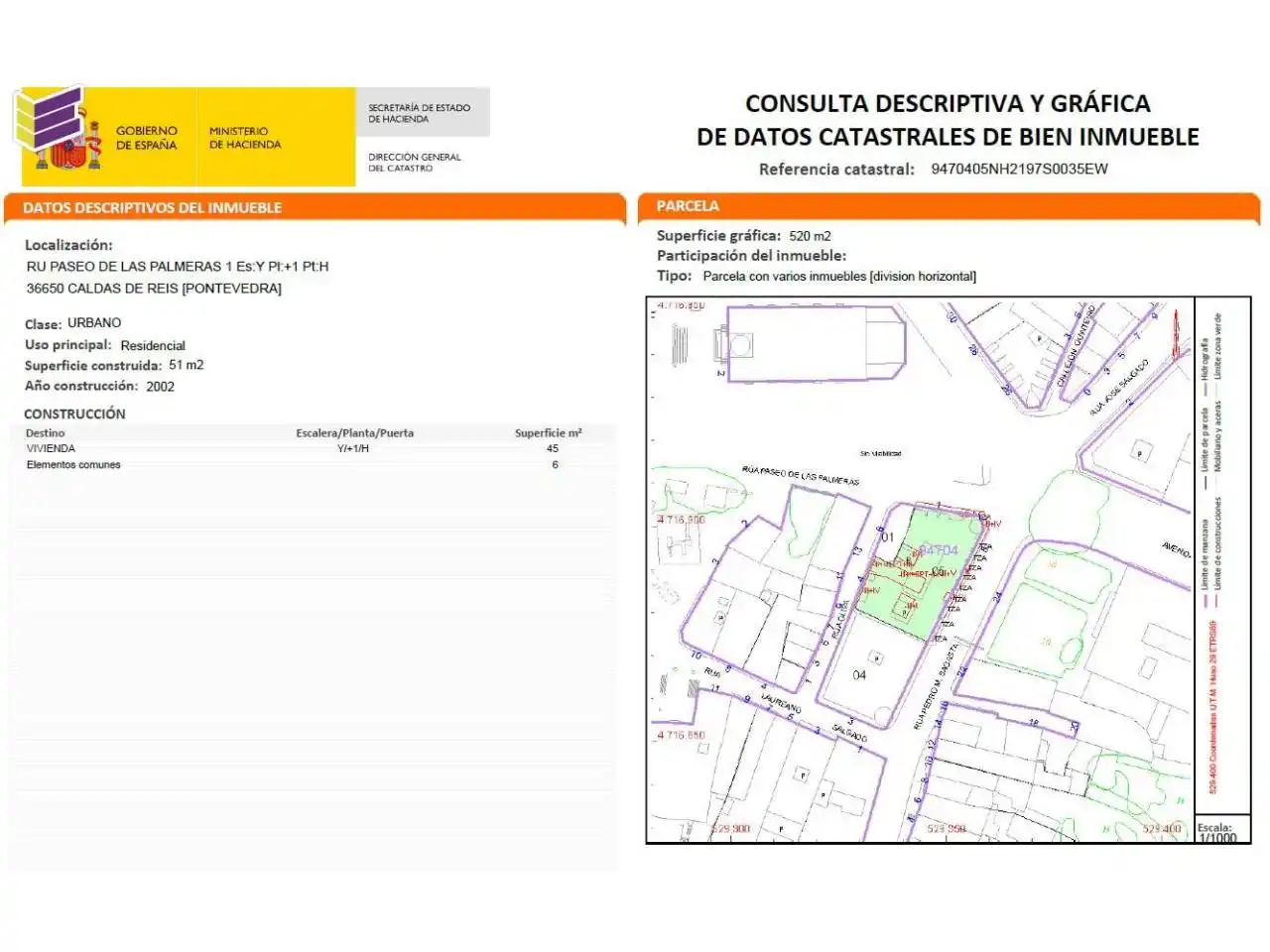 Vista exterior de Piso en venta en Caldas de Reis con Calefacción