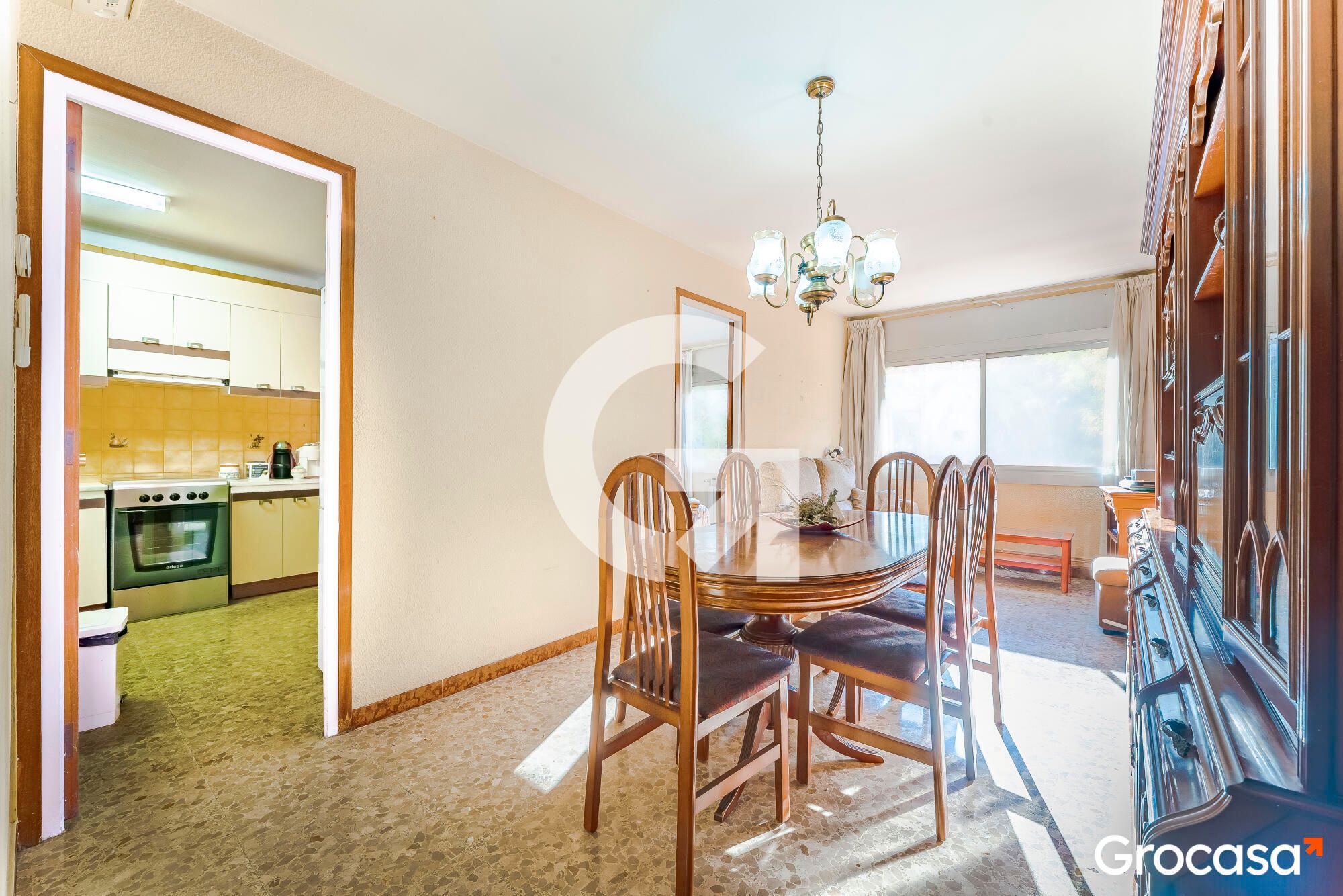 Dining room of Flat for sale in L'Hospitalet de Llobregat  with Air Conditioner, Heating and Terrace