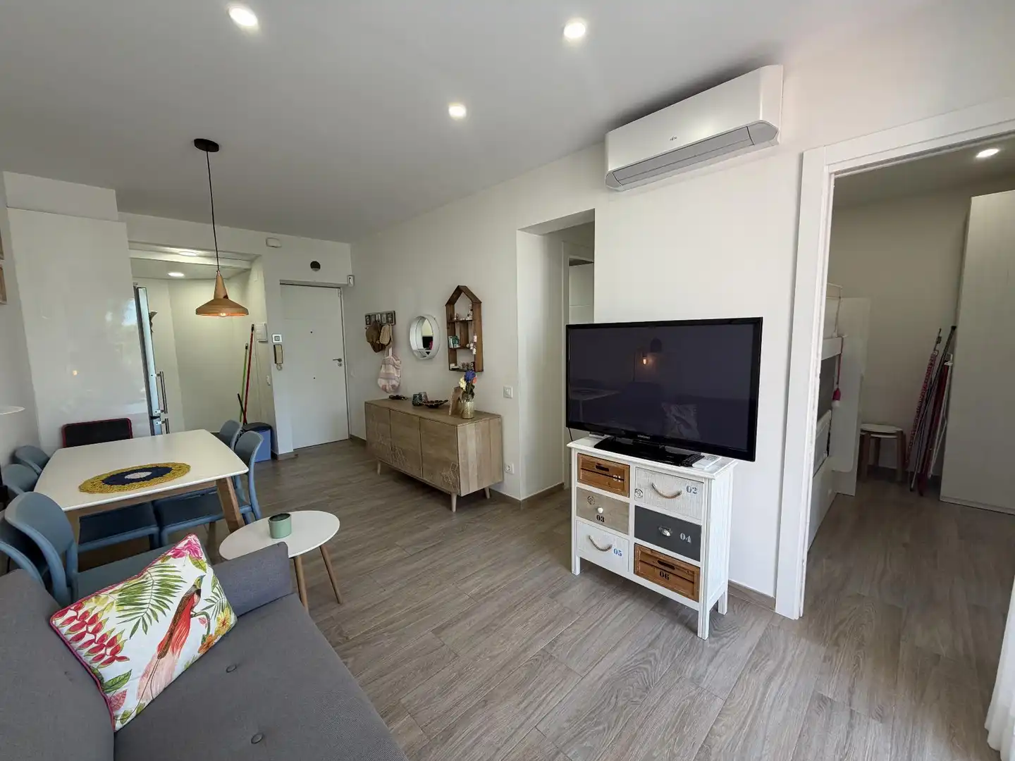 Wohnzimmer von Wohnungen zum Verkauf in El Vendrell mit Klimaanlage, Heizung und Terrasse