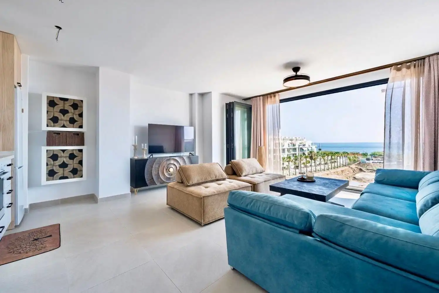 Sala de estar de Casa o chalet de alquiler en Torrox con Piscina comunitaria