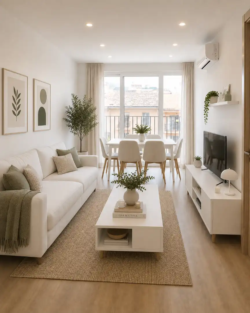 Living room of Flat for sale in Manlleu  with Air Conditioner, Heating and Balcony