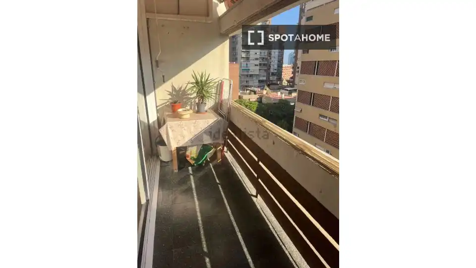 Balcony of Flat for rent in Barcelona  with Air Conditioner, Heating and Furnished