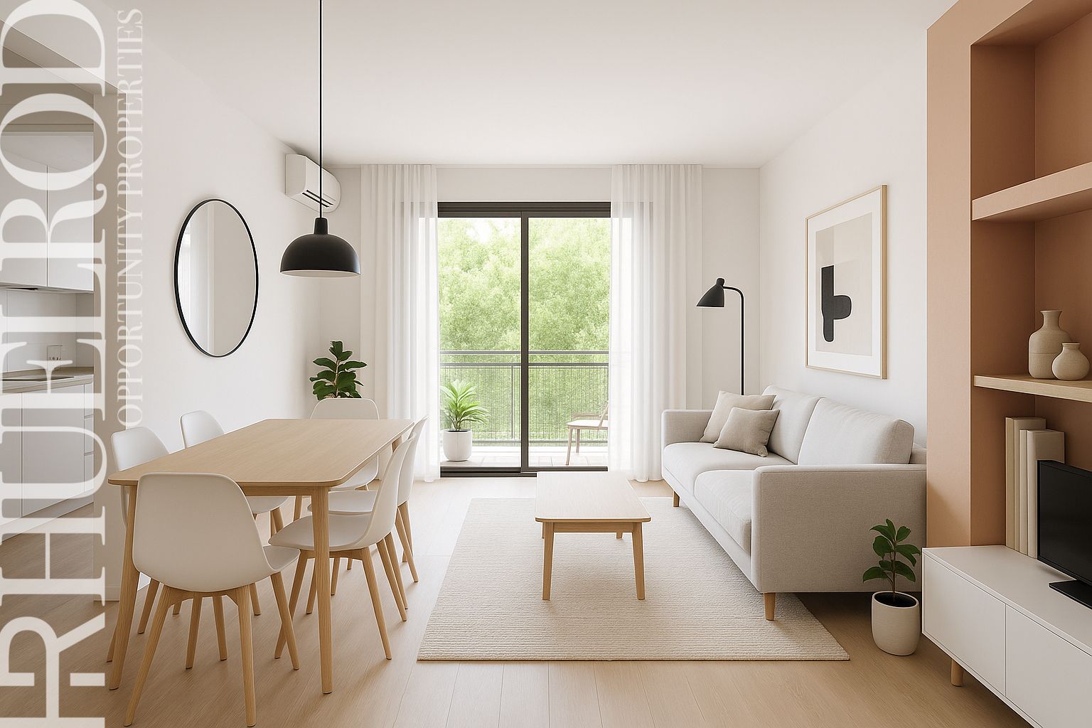 Living room of Flat for sale in Mataró  with Air Conditioner, Heating and Parquet flooring