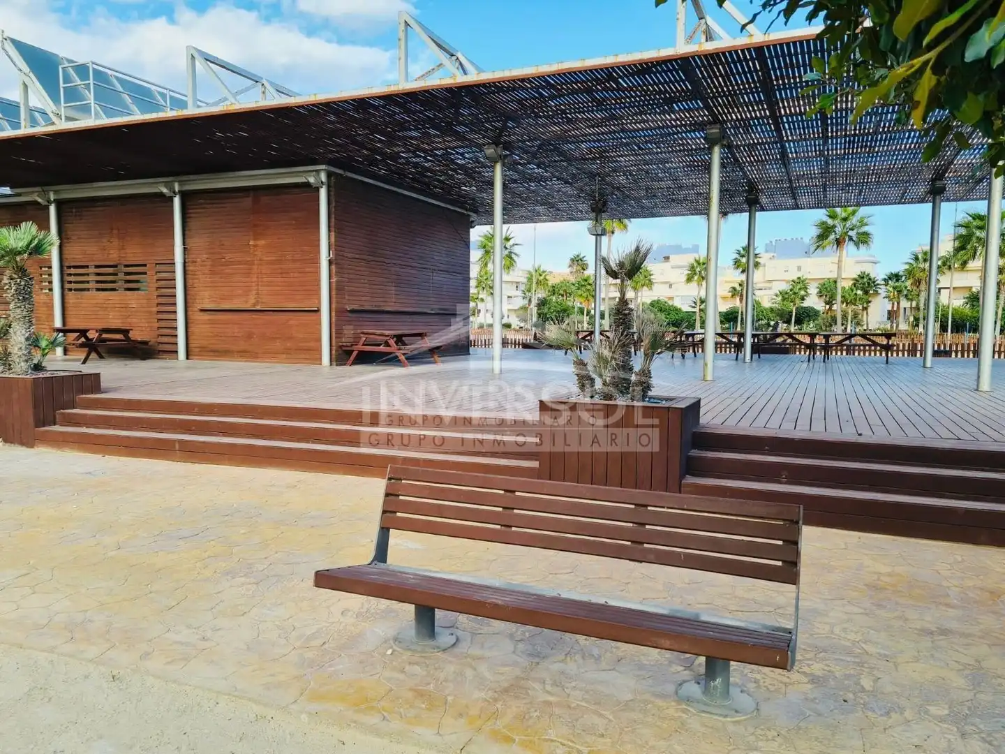 Terrassa de Casa adosada en venda en El Ejido amb Jardí privat, Terrassa i Piscina comunitària