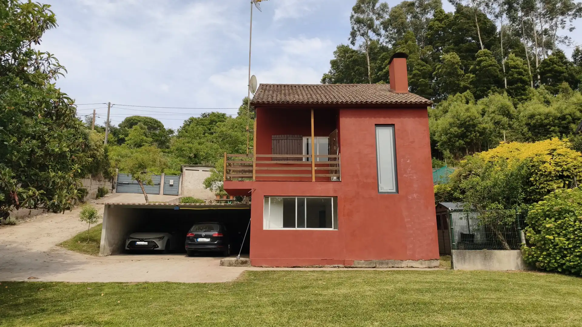 Vista exterior de Casa o chalet en venta en Gondomar con Jardín privado, Parquet y Terraza