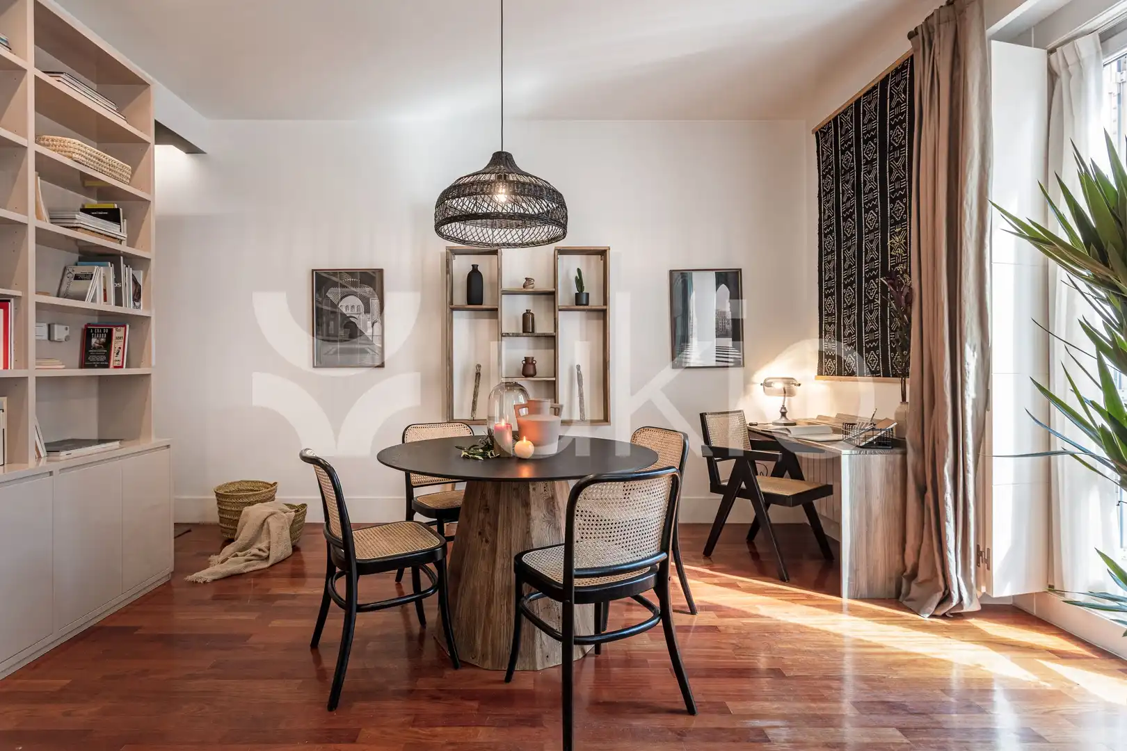 Comedor de Apartamento de alquiler en Madrid con Aire acondicionado, Calefacción y Amueblado