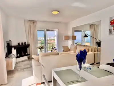 Sala d'estar de Àtic en venda en Mijas amb Aire condicionat, Calefacció i Terrassa