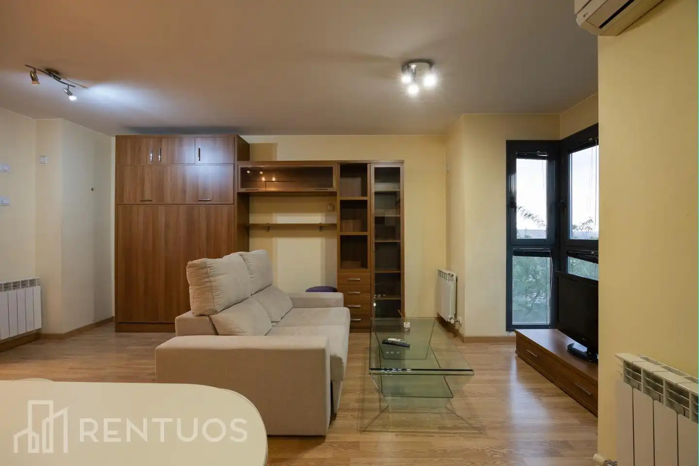 Living room of Study for rent in Madrid  with Air Conditioner, Heating and Storage room