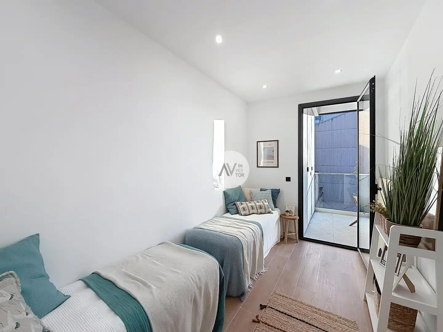 Bedroom of Apartments for sale in Barcelona  with Air Conditioner, Heating and Parquet flooring