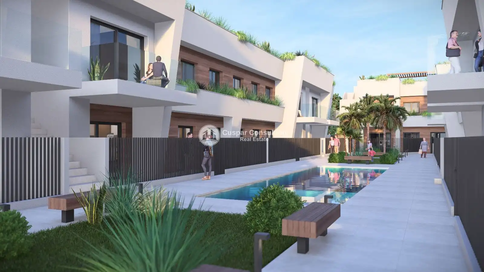 Piscina de Apartamento en venta en Torre-Pacheco con Aire acondicionado, Calefacción y Jardín privado
