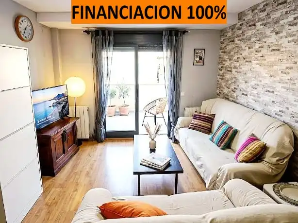 Wohnzimmer von Wohnung zum Verkauf in Borja mit Klimaanlage, Heizung und Terrasse
