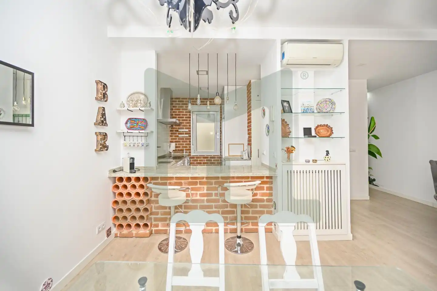 Küche von Wohnung zur Miete in Madrid mit Klimaanlage, Heizung und Terrasse