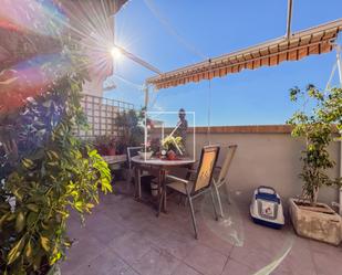 Balcony of Attic for sale in  Valencia Capital  with Air Conditioner, Private garden and Terrace