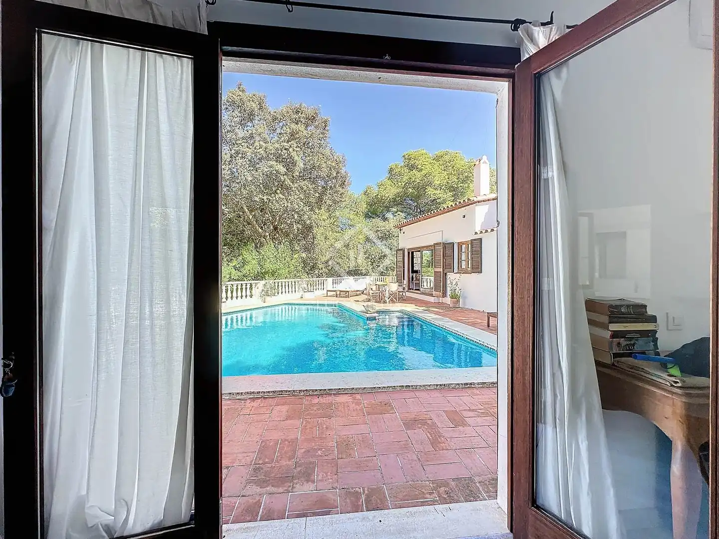 Schwimmbecken von Country house zum Verkauf in Es Mercadal mit Heizung, Privatgarten und Terrasse