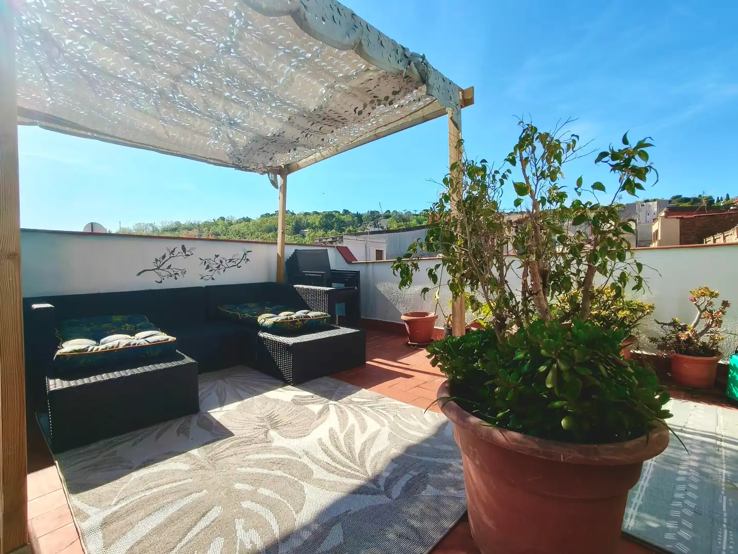 Terrace of Attic for rent in  Barcelona Capital  with Air Conditioner, Heating and Terrace