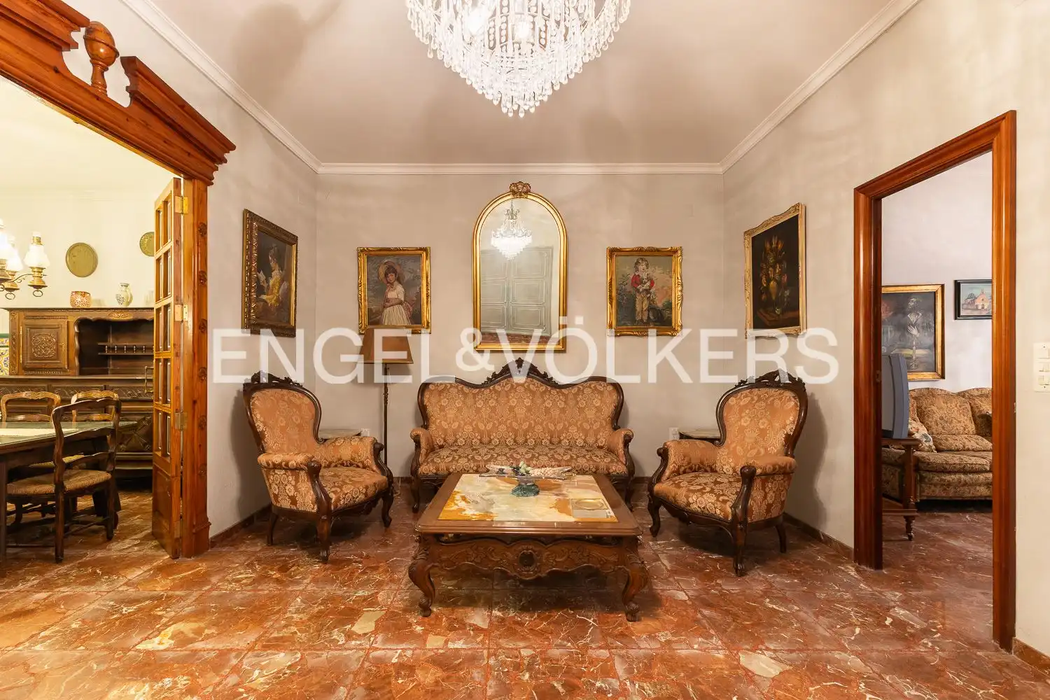 Sala de estar de Casa o chalet en venta en Guadassuar con Calefacción, Trastero y Amueblado